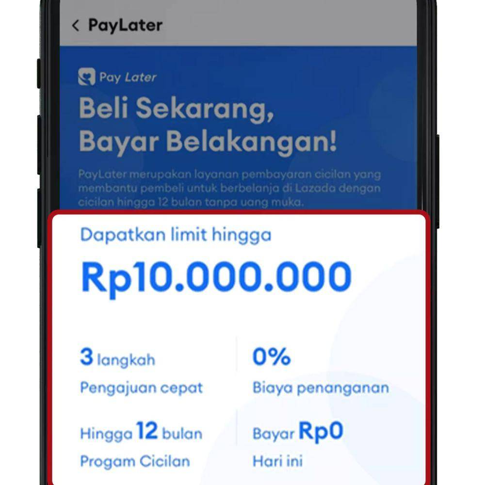 Limit Lazada Paylater (lazada.co.id)