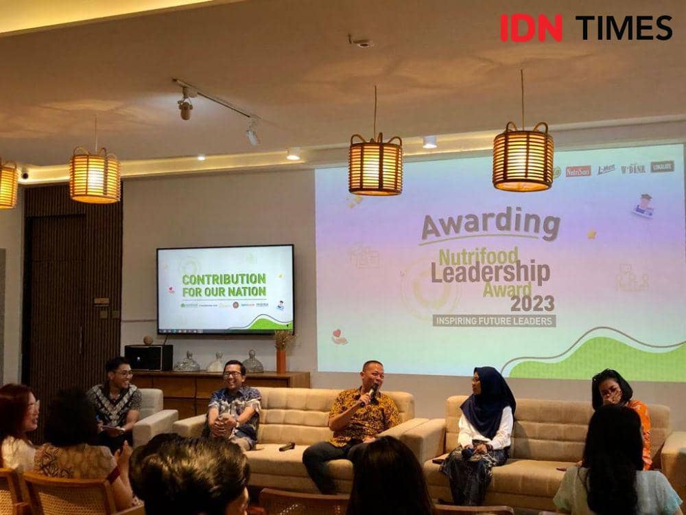 Awarding Nutrifood Leadership Award 2023 pada Rabu (11/10/2023) di Rumah Wijaya, Jakarta Selatan (IDN Times/Nisa Zarawaki)