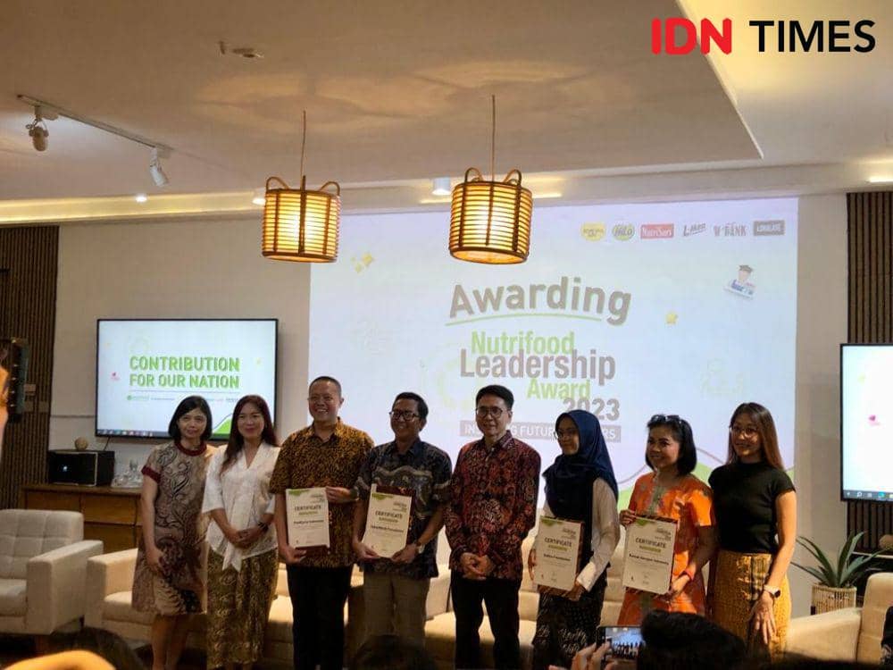 Awarding Nutrifood Leadership Award 2023 pada Rabu (11/10/2023) di Rumah Wijaya, Jakarta Selatan (IDN Times/Nisa Zarawaki)