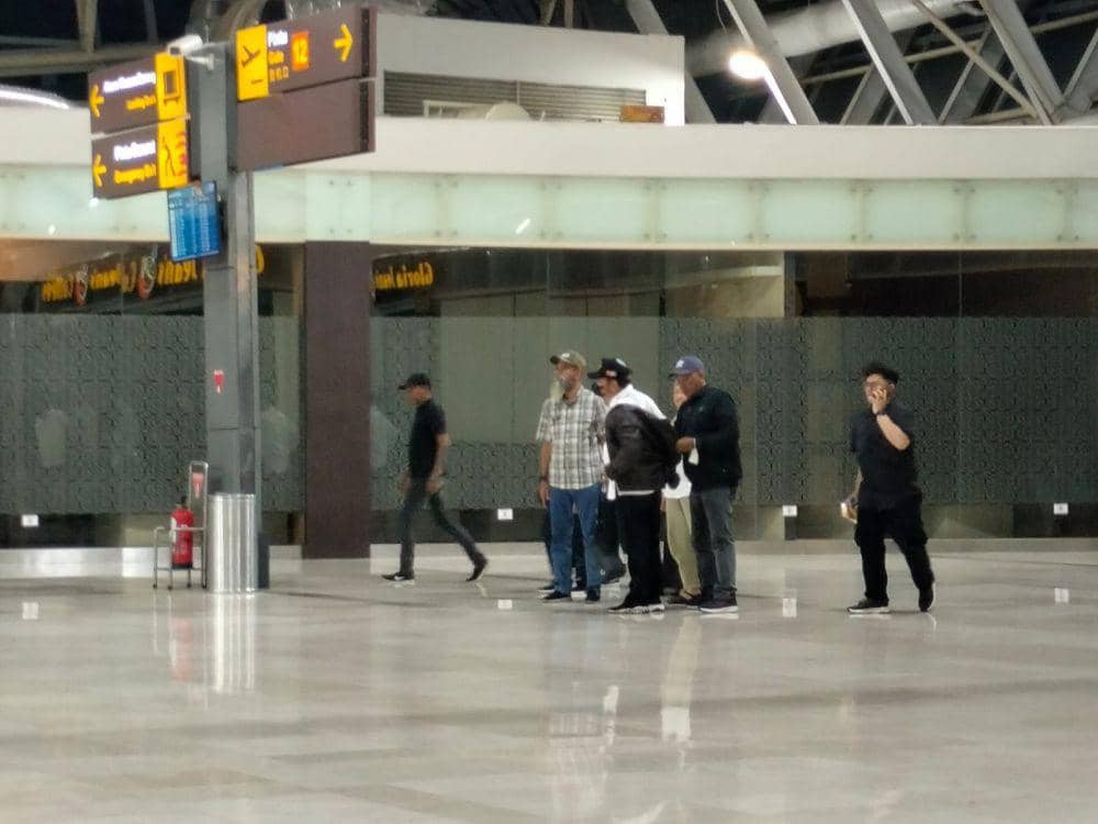 Syahrul Yasin Limpo di Bandara Sultan Hasanuddin Makassar bersiap berangkat ke Jakarta, Rabu (11/10/2023). Istimewa