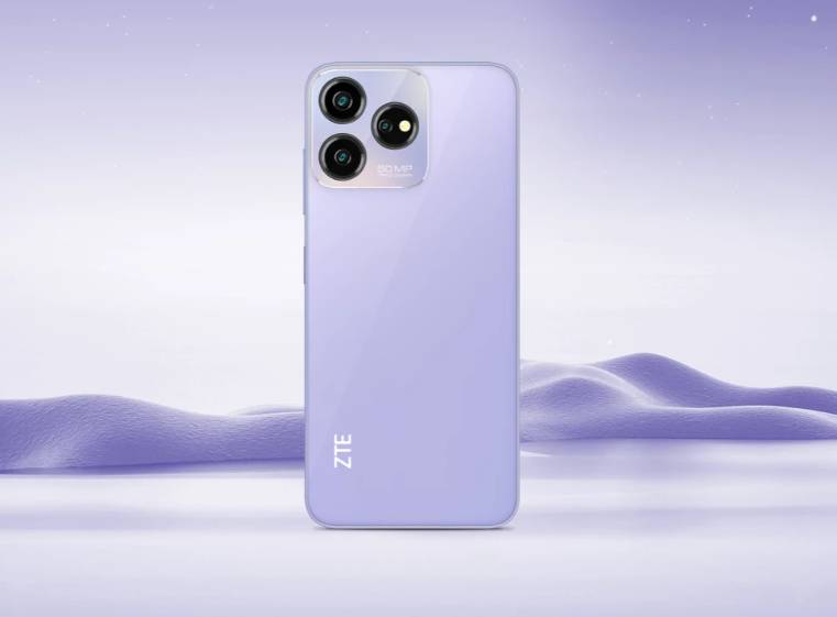punggung ZTE Blade V50 Design warna sunrise violet (shopee.co.id/ZTE Official Shop)
