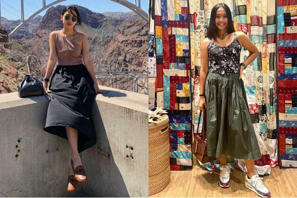 9 Adu Gaya Adinda Thomas dan Rania Putrisari, OOTD-nya Serupa!