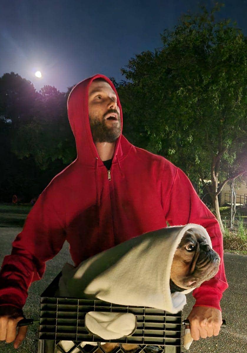 foto gemas anjing merayakan Halloween (reddit.com/user/Jarodactyl)