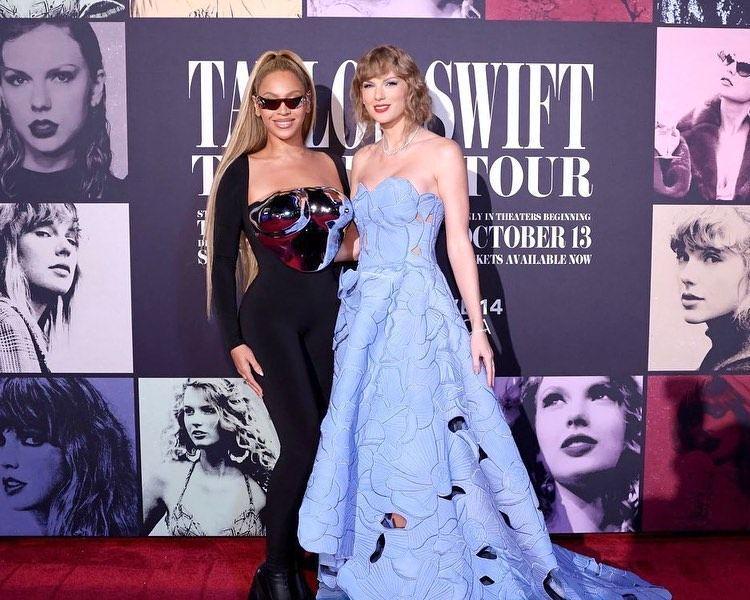 7 Potret Taylor Swift di Premier Film The Eras Tour, Ada Beyonce!