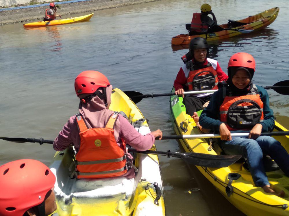 Sungai Winongo Kecil Jalan Samas Jadi Spot Wisata Kano
