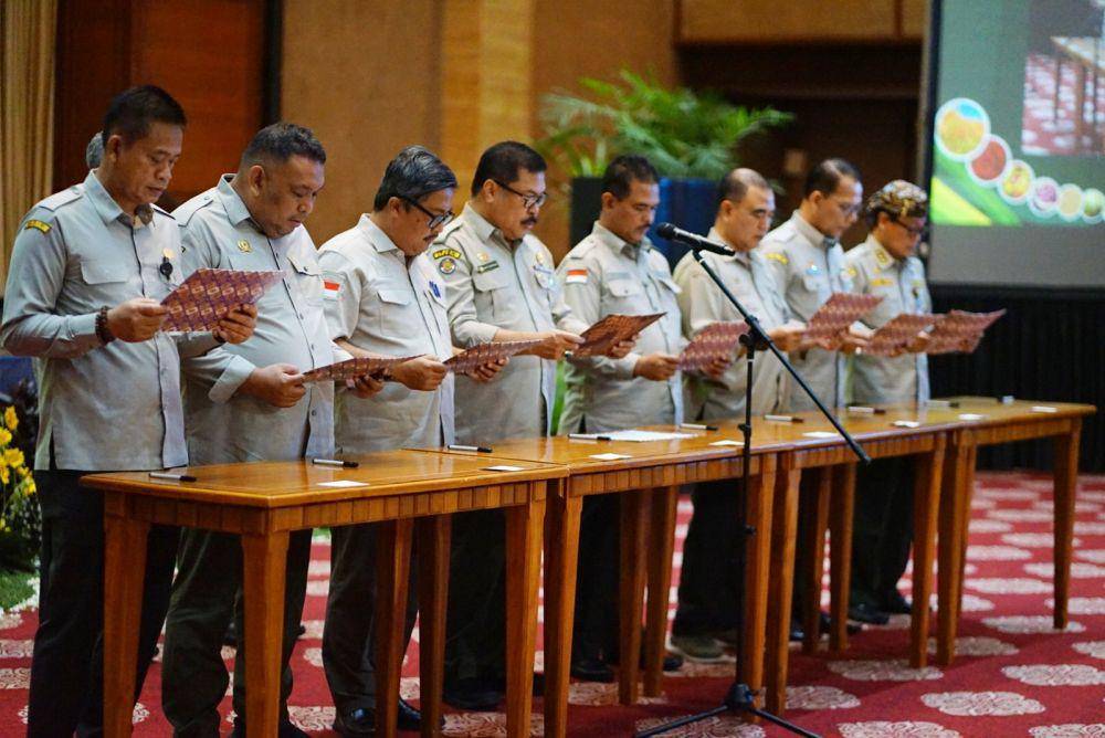 Kementerian Pertanian (Kementan) menggelar kegiatan penandatangan pakta integritas yang digelar di Kantor Kementan, Kamis (12/10). (dok. Kementan)