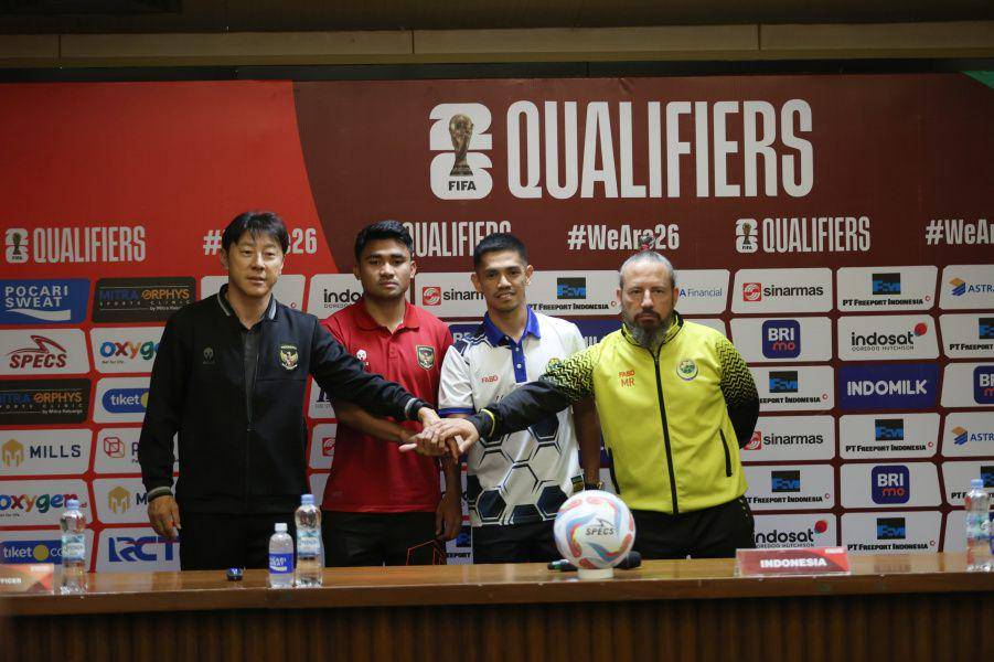 Sesi jumpa pers sebelum pertandingan Indonesia vs Brunei Darussalam. (Pssi.org)