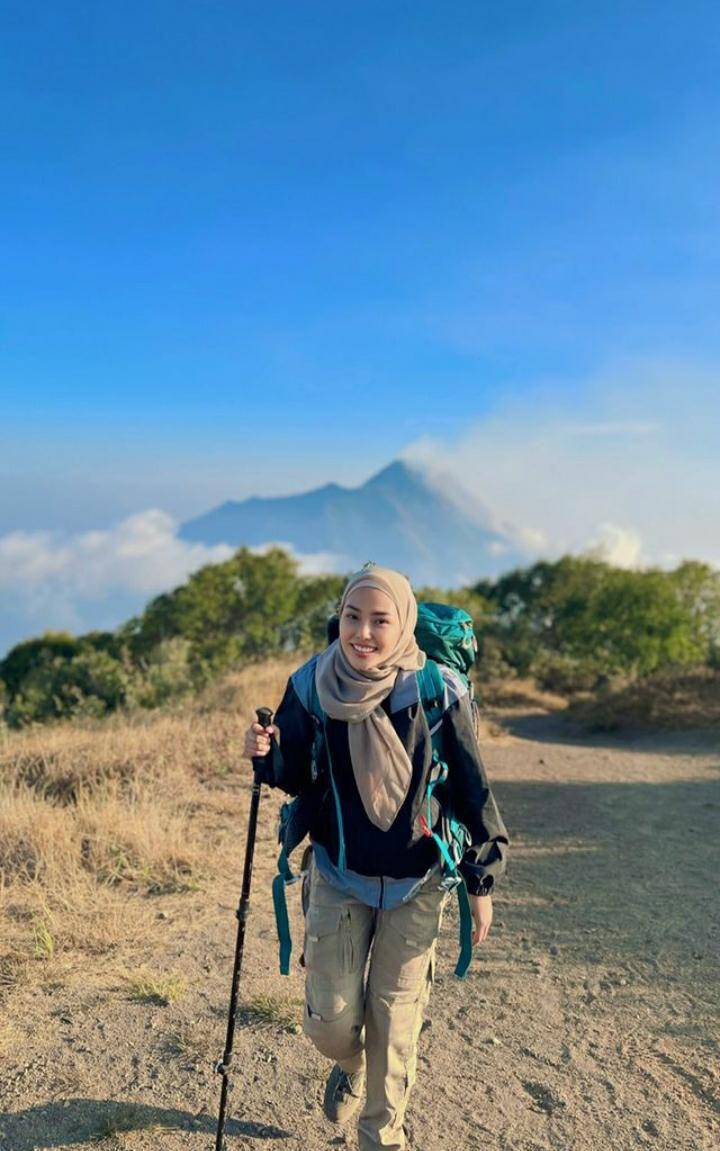 potret mendaki Dara Arafah (instagram.com/daraarafah)