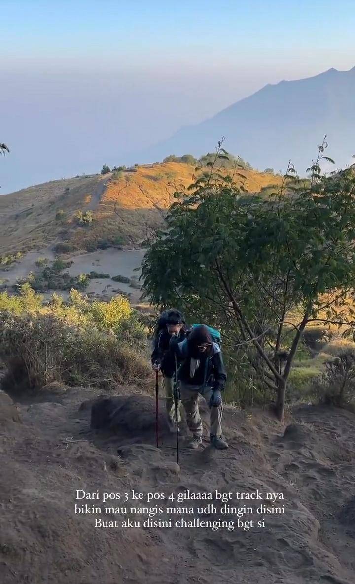 potret mendaki Dara Arafah (instagram.com/daraarafah)