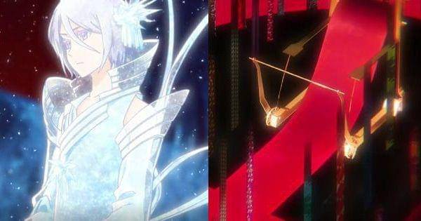 Ichibe mengeluarkan Shirafude Ichimonji ( Dok. Pierrot / Bleach: Thousand-Year Blood War )