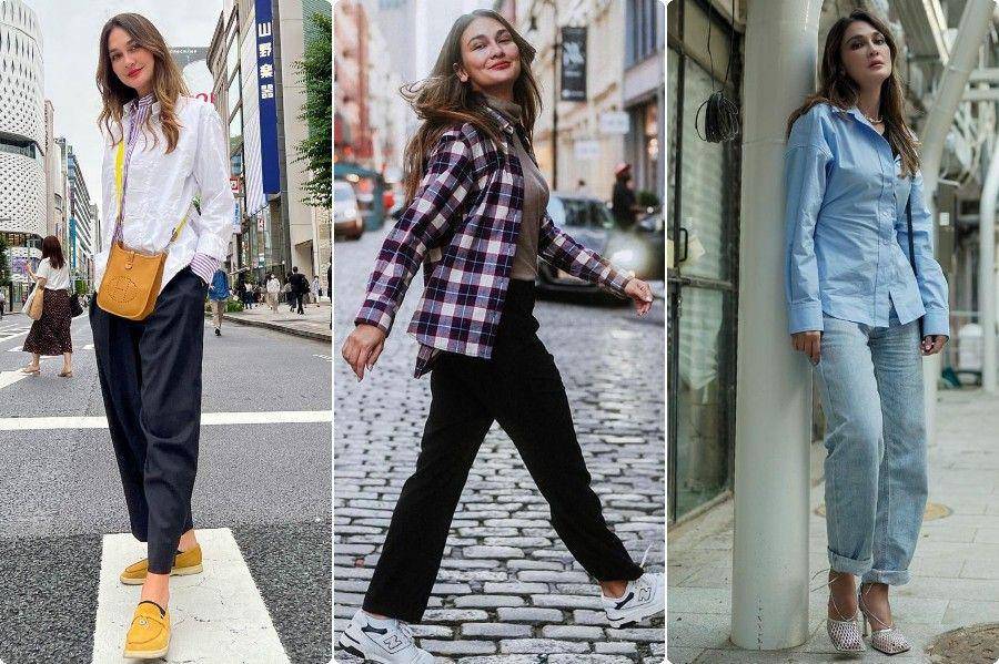 Kemeja ala Luna Maya (instagram.com/lunamaya)