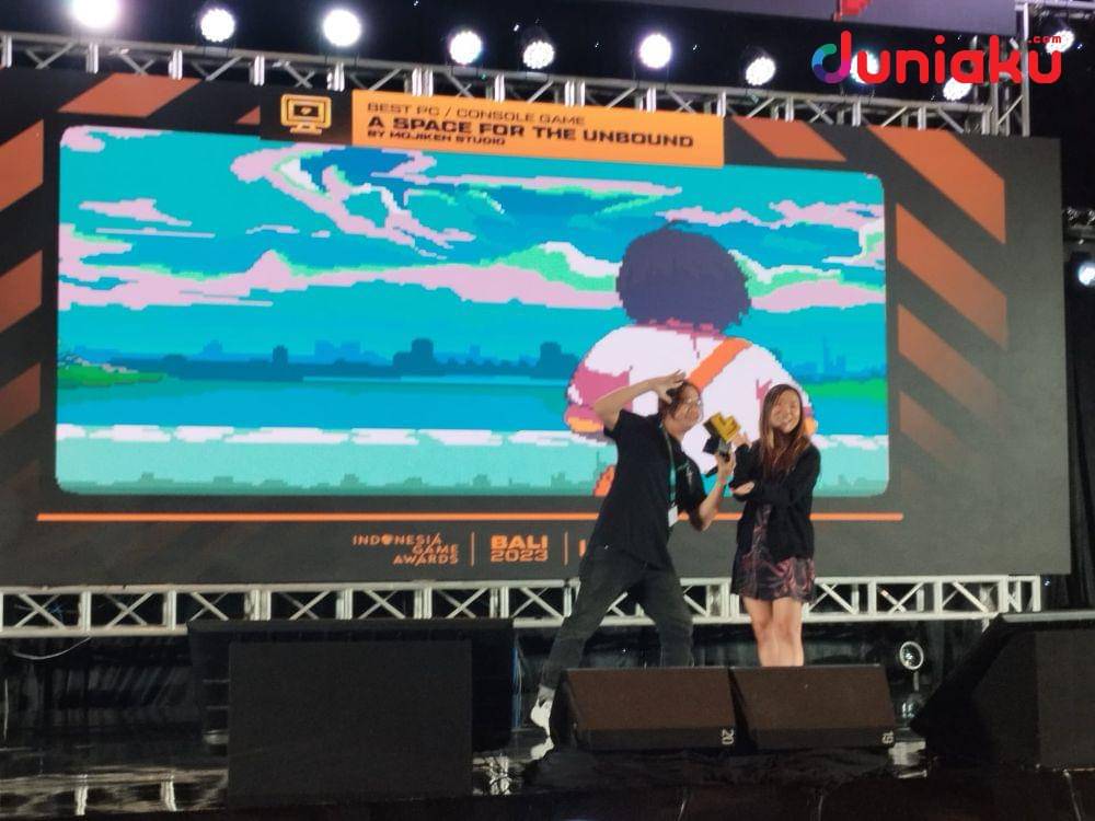 Foto Indonesia Game Awards di IGDX 2023. (Duniaku.com/Fahrul Nurullah)