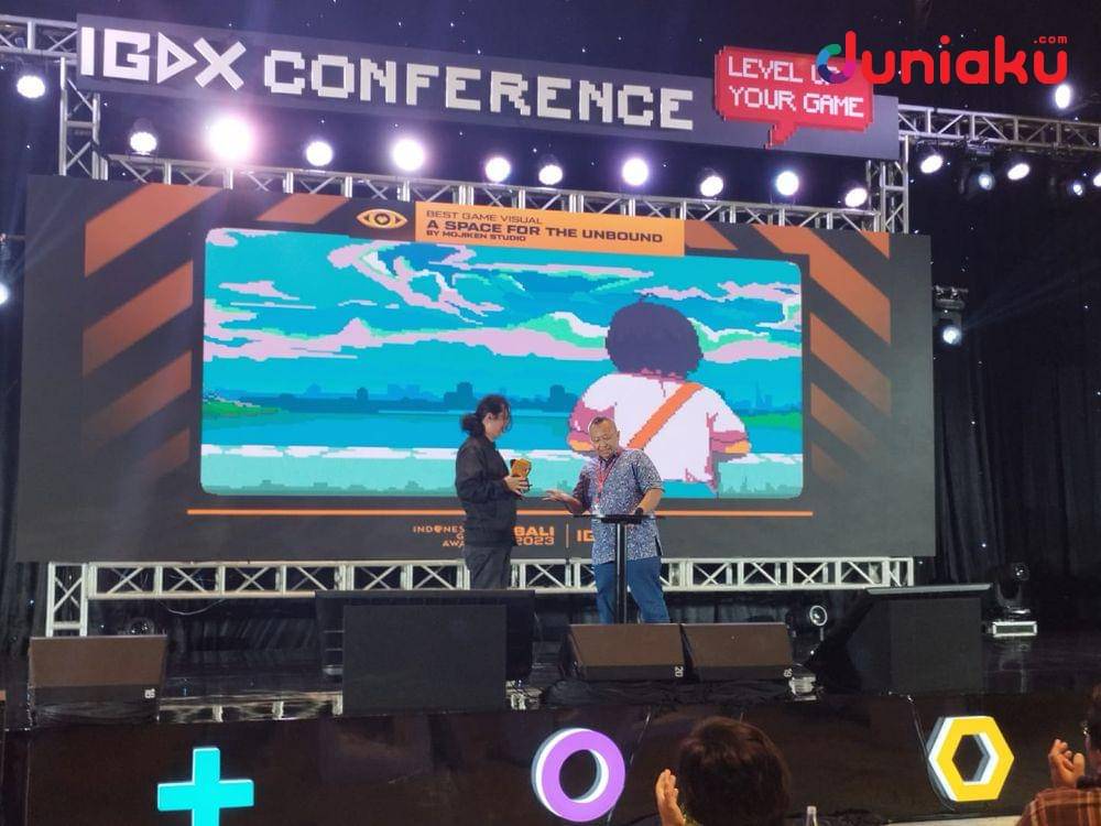 Foto Indonesia Game Awards di IGDX 2023. (Duniaku.com/Fahrul Nurullah)
