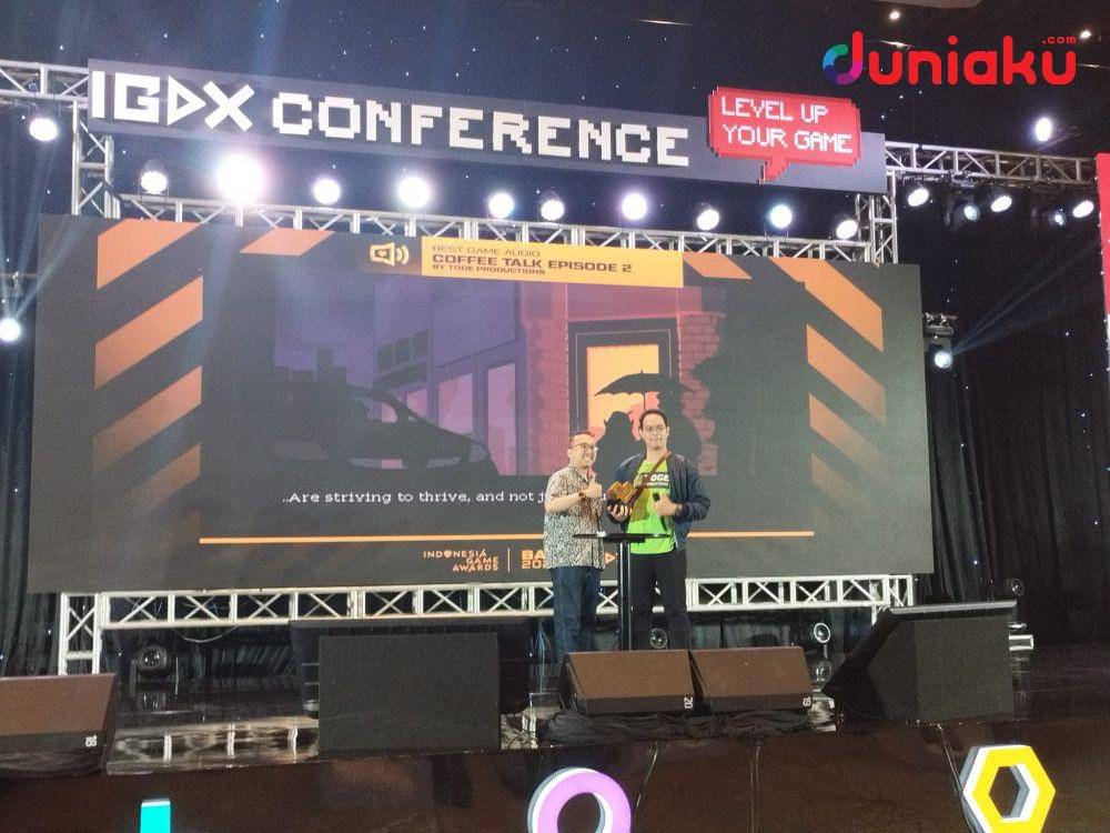 Foto Indonesia Game Awards di IGDX 2023. (Duniaku.com/Fahrul Nurullah)