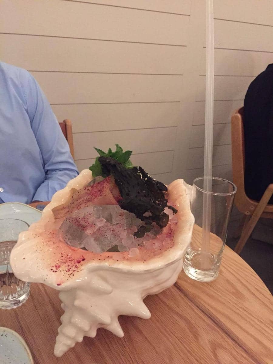 potret penyajian menggunakan cangkang kerang (reddit.com/user/mtlmike85)