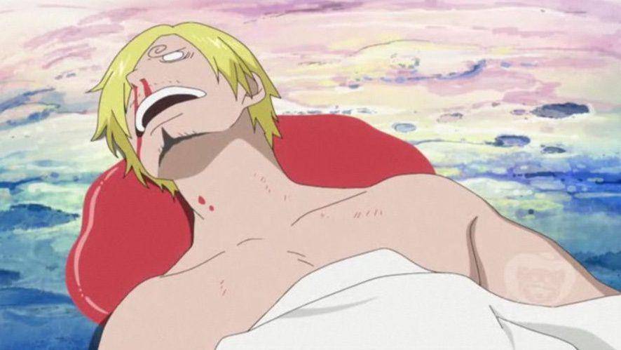 Sanji hampir mati karena kehabisan darah. (dok. Toei Animation/One Piece)