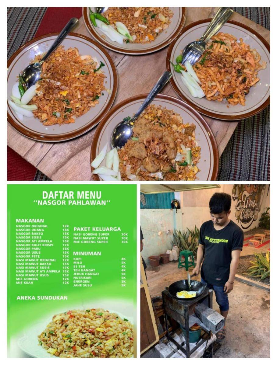 Menu Nasi Goreng Pahlawan. (Instagram.com/njajan.tulungagung)