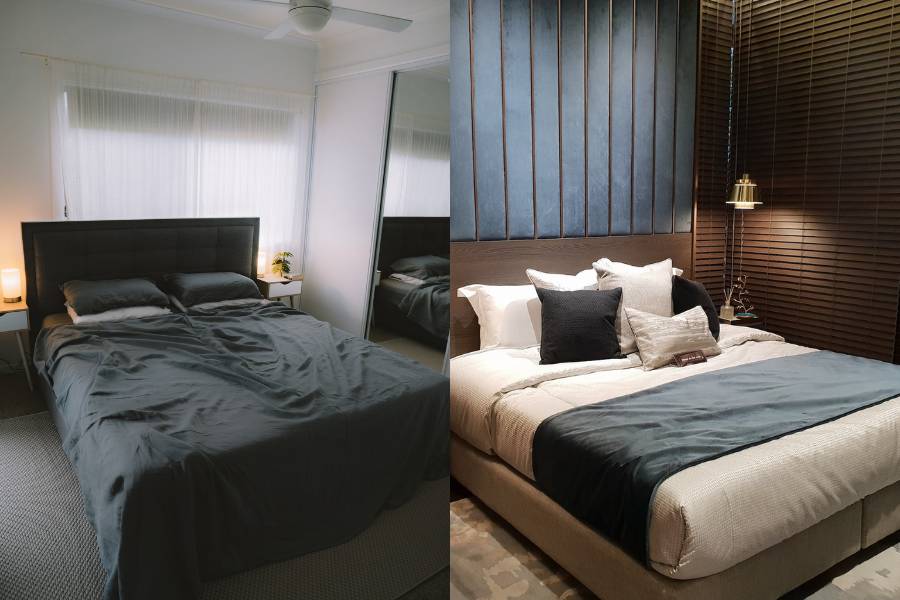 ide desain kamar cowok nuansa hitam dan abu-abu (unsplash.com/Jake Charles | mark champs)