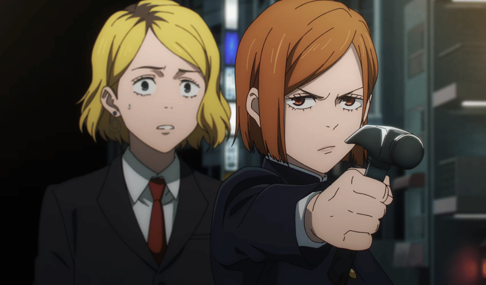 Nobara bersiap melawan Haruta (dok. MAPPA/ Jujutsu Kaisen Season 2)