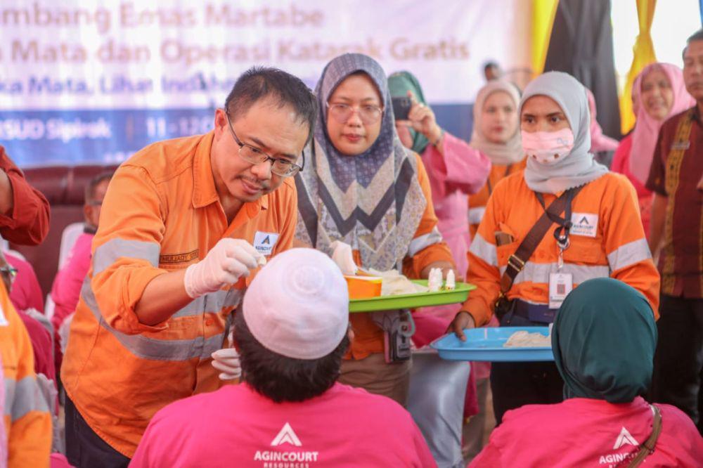 PT Agincourt Tambah Kuota
Operasi Katarak Gratis Jadi 1.300 Mata