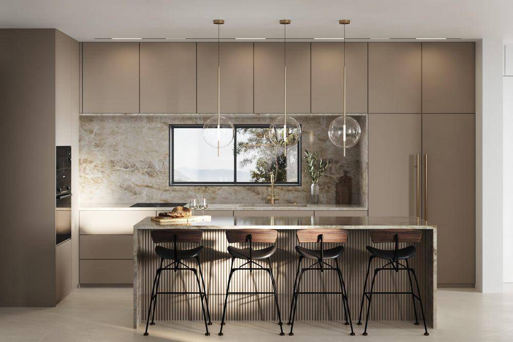 inspirasi dapur dengan kitchen island (unsplash.com/Alona Gross)