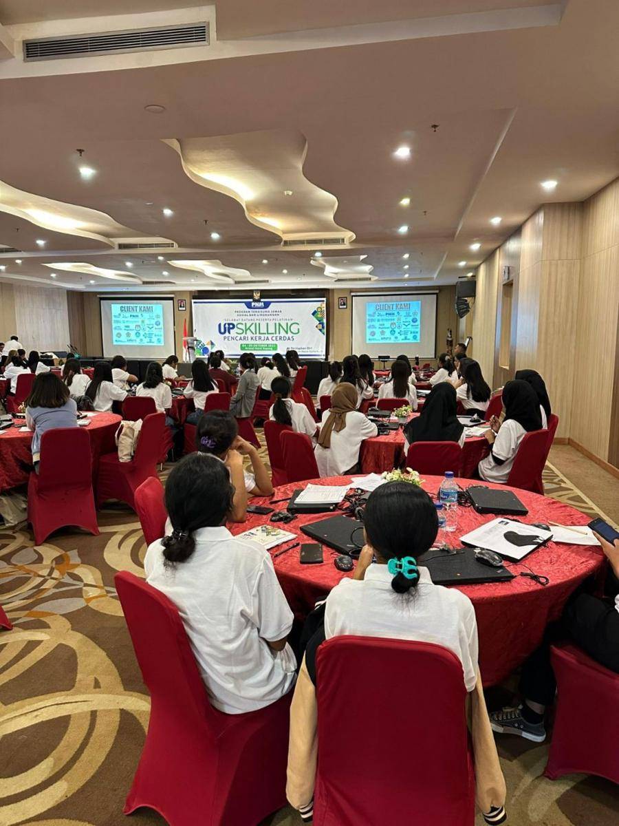 PT Permodalan Nasional Madani (PNM) melakukan kegiatan dari program Tanggung Jawab Sosial dan Lingkungan (TJSL), yakni Up Skilling 2023. (Dok. PNM)