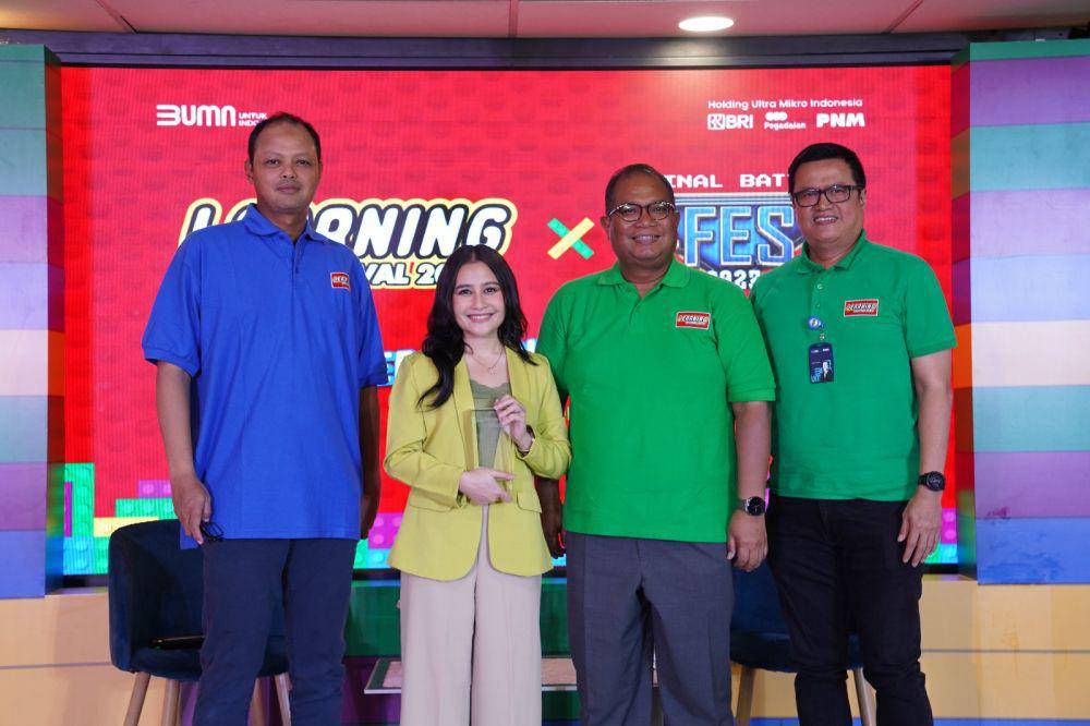 Prilly Latuconsina hadir sebagai narasumber yang dilaksanakan di Ballroom Menara PNM, Jakarta Selatan, mulai dari Kamis (12/10) - Jumat (13/10) lalu. (Dok. PNM)