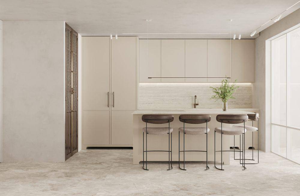 inspirasi dapur dengan kitchen island (unsplash.com/Alona Gross)