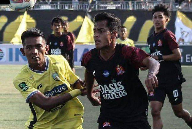 Persijap Jepara saat menghadapi Gresik United di Grup 3 Liga 2 Indonesia 2023/2024. (instagram.com/persijap_jepara)