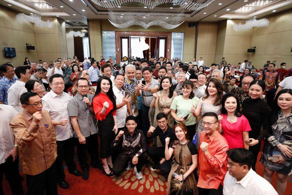 Ganjar Pranowo bertemu dengan sejumlah pengusaha di Surabaya, Jawa Timur, pada Sabtu (14/10/2023) (IDN Times/Istimewa)