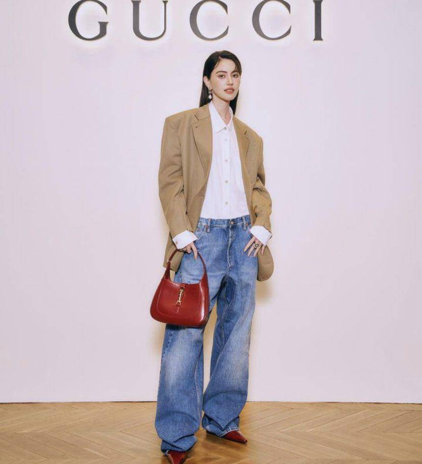 potret Davika Hoorne dalam balutan brand Gucci (instagram.con/davikah)