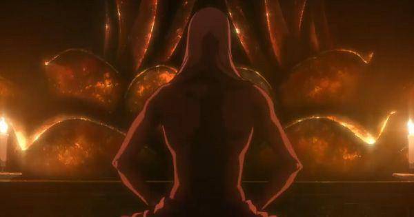 Ukitake berdiam di dalam kuil selama invasi gelombang kedua berlangsung ( Dok. Pierrot / Bleach: Thousand-Year Blood War )