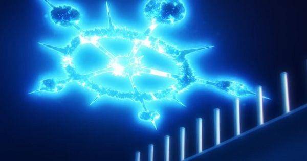 Teknik Sankt Altar yang dipakai Yhwach untuk mencuri kekuatan Ichibe ( Dok. Pierrot / Bleach: Thousand-Year Blood War )