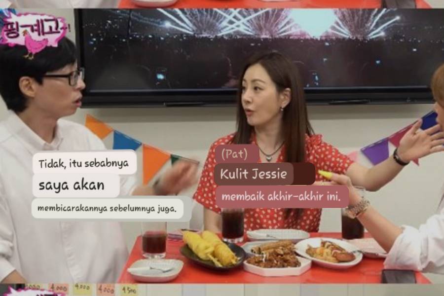 potret Yu Jae Suk, Oh Na ra dan Jessi dalam acara Pinggyego (youtube.com/Ddeun Ddeun)