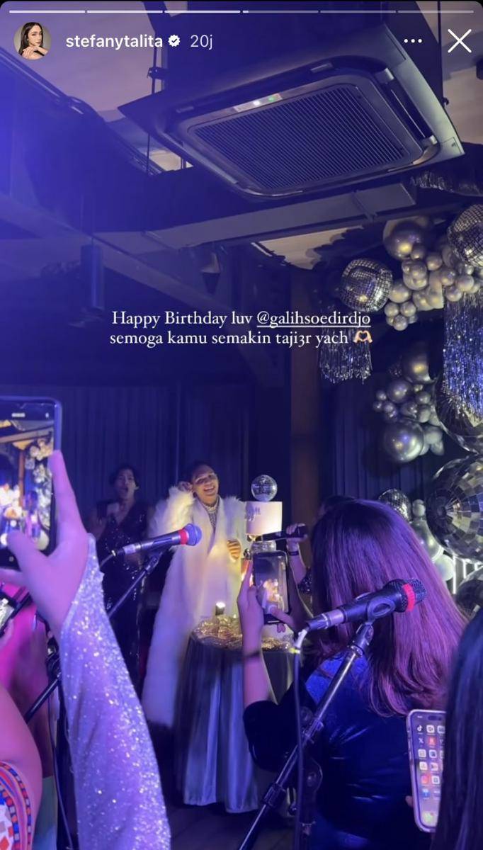 potret ultah Galih Soedirjo, manajer Tasya Farasya (Instagram.com/stefanytalita)