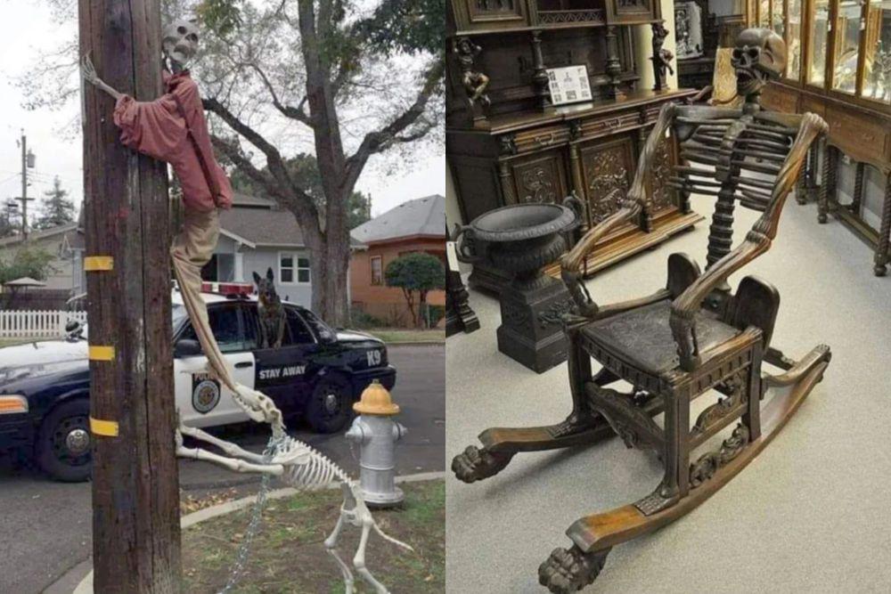 Tengkorak Unik pada Furnitur dan Dekorasi: Seram tapi Menghibur