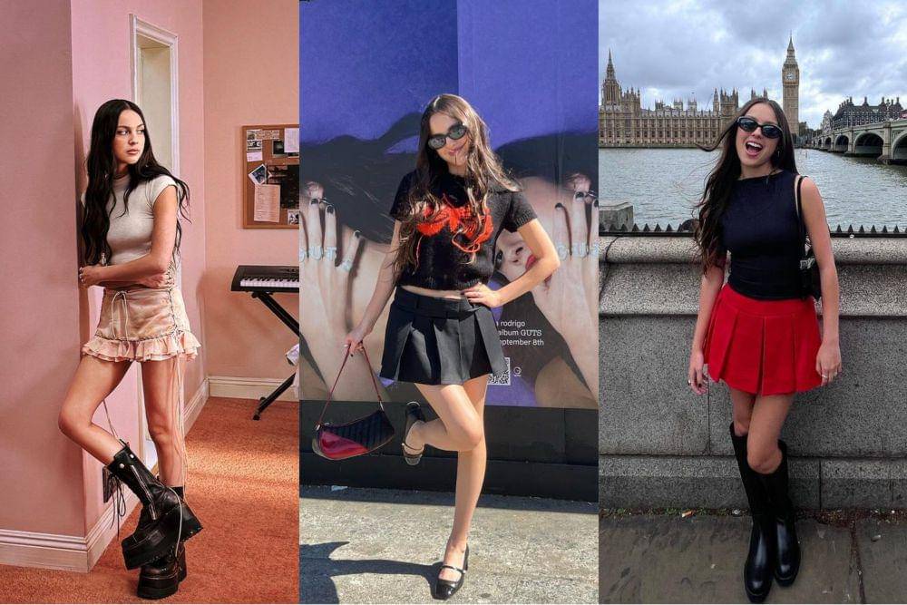 ide mix and match rok mini ala Olivia Rodrigo (instagram.com/oliviarodrigo)