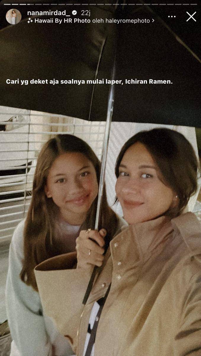 potret Nana Mirdad quality time bareng anak ceweknya di Jepang (Instagram.com/nanamirdad_)