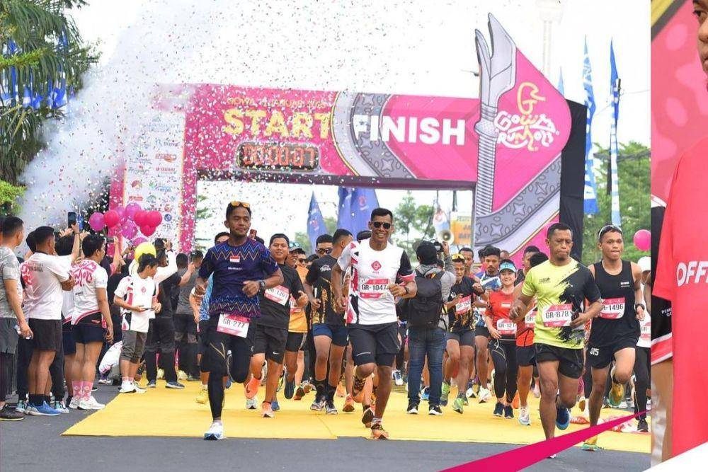 Gowa Run 2023 (10K) di Pelataran Kantor Bupati Kab. Gowa, Sulawesi Selatan (instagram.com/gowa.run)
