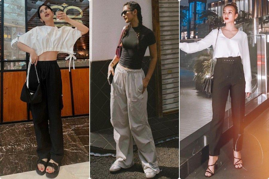 7 Padu Padan Outfit Serba Hitam Putih ala Fita Anggriani, Gak Monoton
