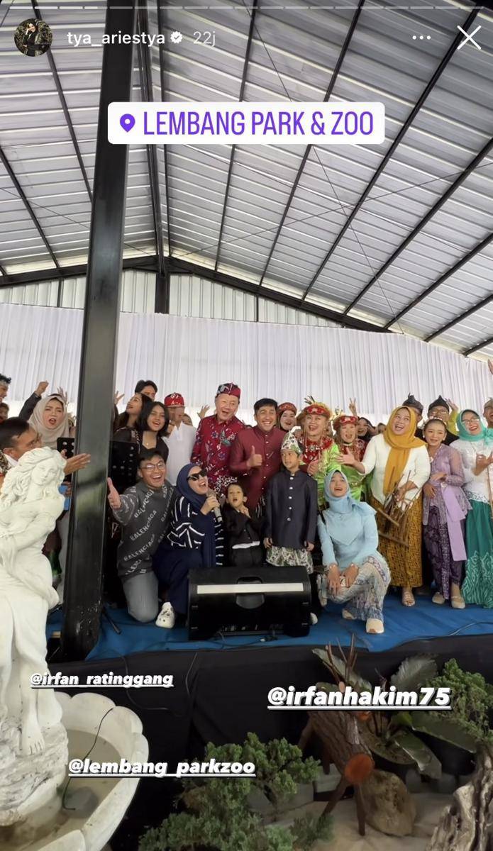 potret Irfan Hakim dapat kejutan ulang tahun di kebun binatang (Instagram.com/tya_ariestya)