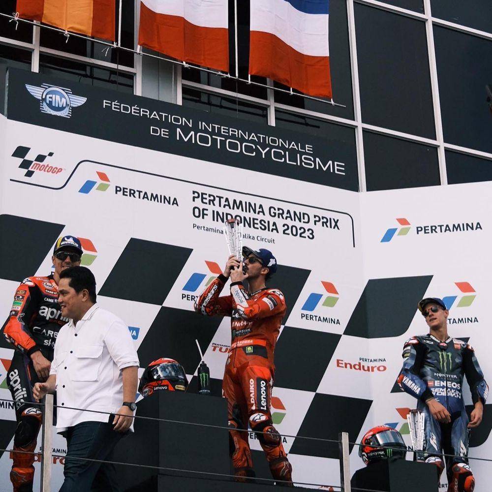 Fuji nonton MotoGP Mandalika (instagram.com/fuji_an)
