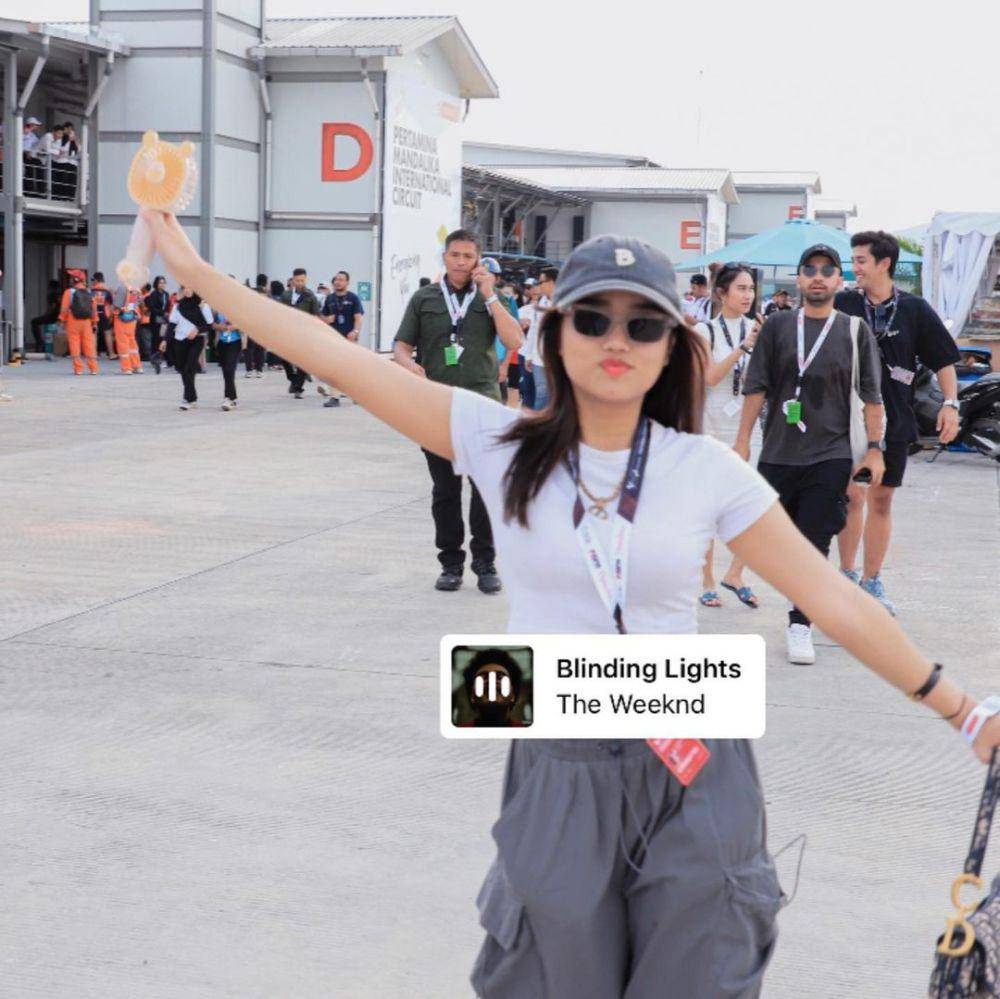 Fuji nonton MotoGP Mandalika (instagram.com/fuji_an)