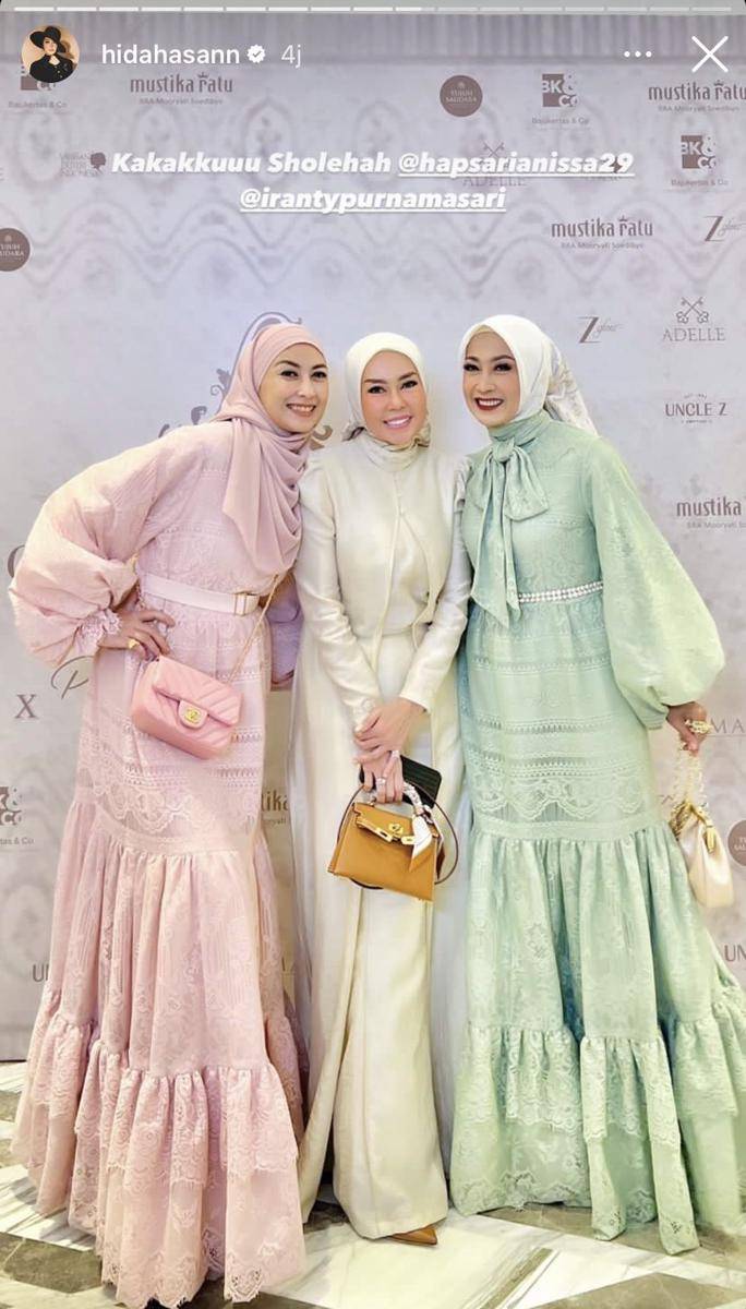potret artis di acara Rose and Beyond Putri Zulhas (Instagram.com/hidahasann)