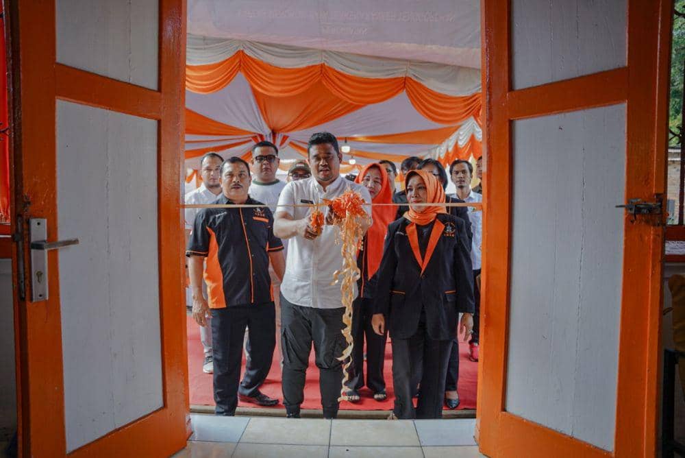 Bobby Nasution usai meresmikan rumah kolaborasinya di Siantar (Dok.tim media Bobby)