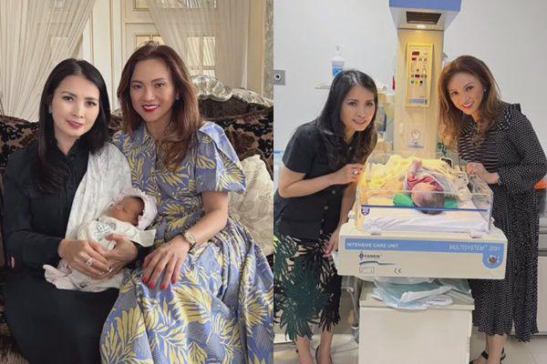 7 Momen Liliana Tanoe Saat Momong Cucu Bareng Besan, Bahagia Banget!