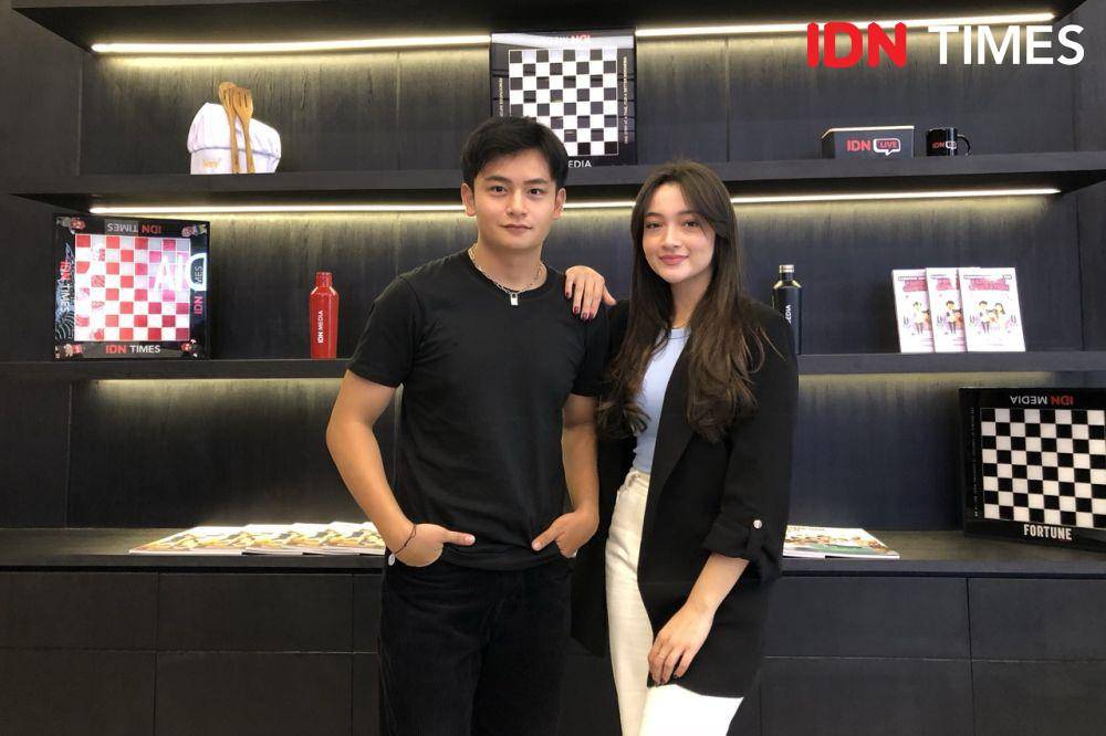 para pemain series Pernikahan Dini pada Senin (16/10/2023) (IDN Times/Elizabeth Chiquita)