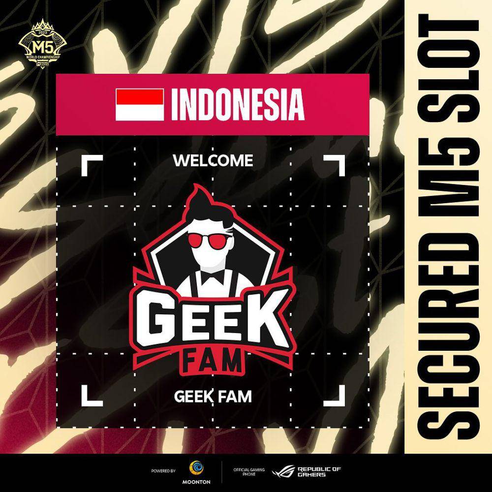 Geek Fam mendapat tiket untuk M5 (instagram.com/mlbbesports_official)