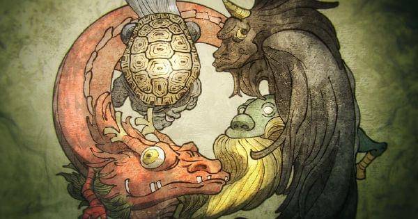 Gambaran teknik Auspicious Beasts Summon milik Takuma ( Dok. Mappa / Jujutsu Kaisen 2 )