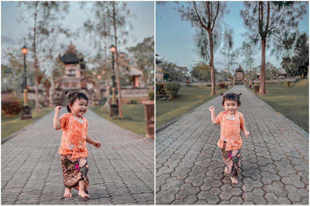 10 Potret Moana Pakai Kebaya Bali, Seharian Jadi Gadis Bali